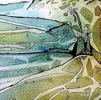 Modern Wall Art featuring the mixed media Nbs2424 by Eileen Kelly