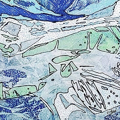 Modern Wall Art featuring the mixed media Nbs2427 by Eileen Kelly