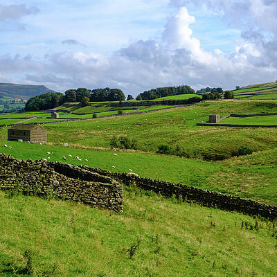 Scenic Yorkshire Dales Landscape Photograph