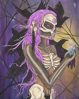 Wall Art featuring the painting Nemain by Megan Thompson