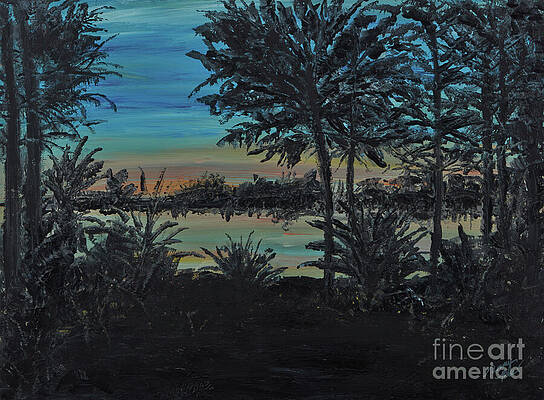 Sunset Painting - Nestled by Tammy Terres - Dezigner Reflexions