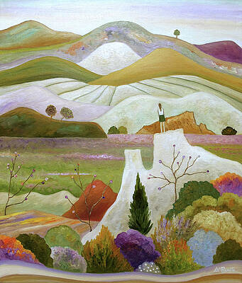 Nature Painting - Beyond The Bloom by Angeles M Pomata