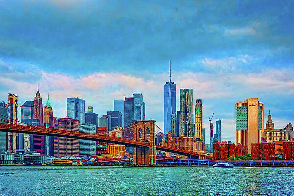 Photograph - New York Skyline by Marshall Hurley