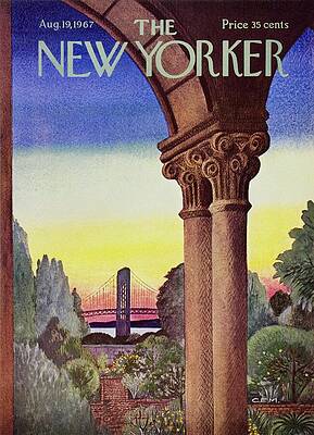 Museum Wall Art featuring the painting New Yorker August 19th 1967 by Charles E Martin