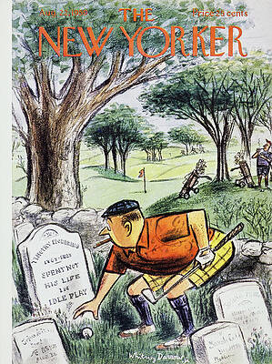 Club Painting - New Yorker August 22 1959 by Roger Duvoisin