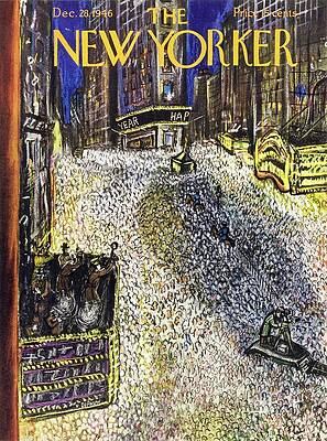 Celebration Wall Art featuring the painting New Yorker December 28, 1946 by Victor De Pauw