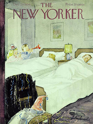 Happiness Wall Art featuring the painting New Yorker December 29 1956 by Perry Barlow