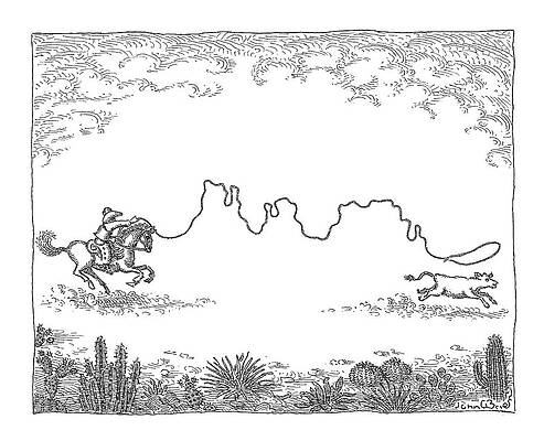 Outline Drawing - New Yorker February 3, 2025 by John O'Brien