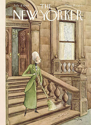 Money Painting - New Yorker July 8, 1944 by Mary Petty