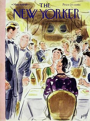 Humor Wall Art featuring the painting New Yorker March 5 1949 by Leonard Dove