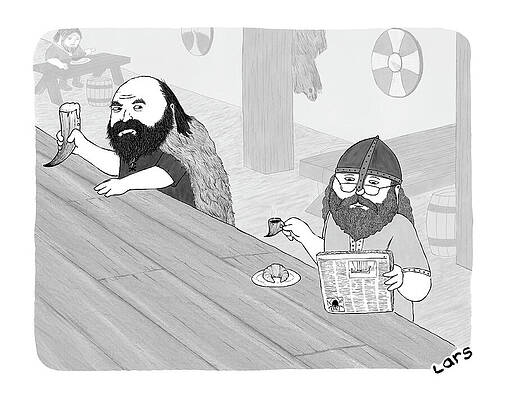 Setting Drawing - New Yorker March 25, 2024 by Lars Kenseth