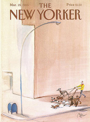 Animal Painting - New Yorker March 25th, 1985 by Paul Degen