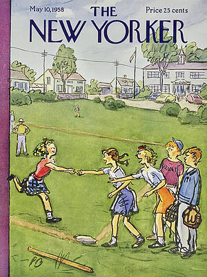 Sex Painting - New Yorker May 10 1958 by Perry Barlow
