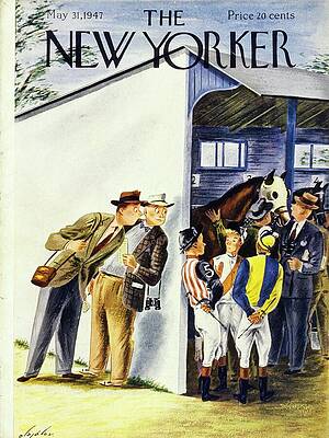 Tracks Wall Art featuring the painting New Yorker May 31, 1947 by Constantin Alajalov