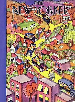 Whimsical Country Road Scene Wall Art