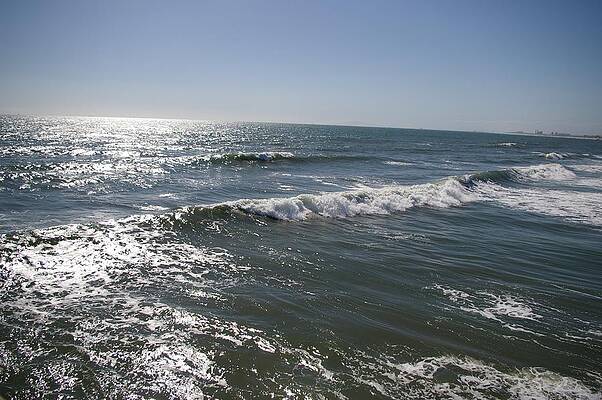 Wave Photograph - Newport Beach COast by Murray Croft