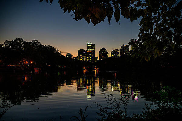 Atlanta Wall Art featuring the photograph Night Falls On Midtown Atlanta by Anthony Hightower