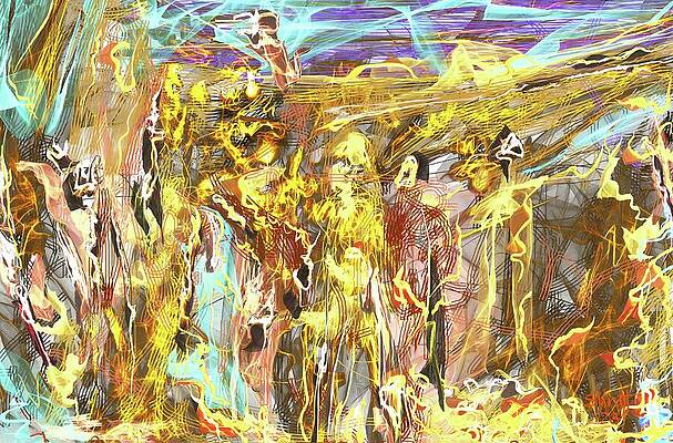 Bold Wall Art featuring the painting Night Watch by Sonja Kraft
