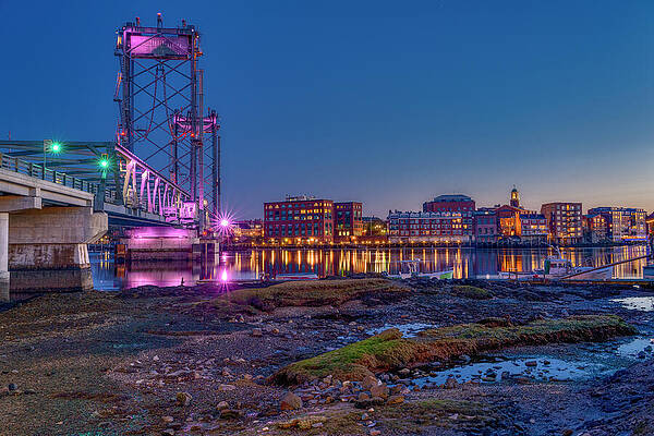Wall Art featuring the photograph Nightfall On Badgers Island by Penny Polakoff