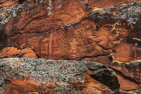 Canyon Photograph - Nine Mile Canyon Petroglyphs by Abbie Warnock