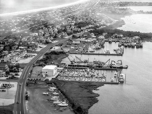 Nj Coastal Living Bw Print