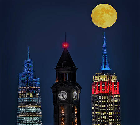 Nyc Wall Art featuring the photograph NJ NYC State Lines by Susan Candelario