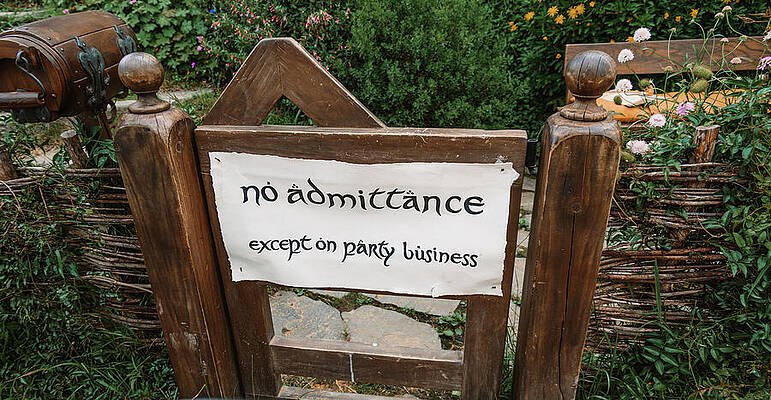 Greenery Photograph - No Admittance by Nova Rae