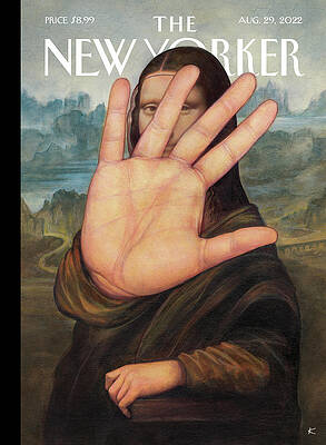 Mona Lisa With a Hand Gesture Wall Art