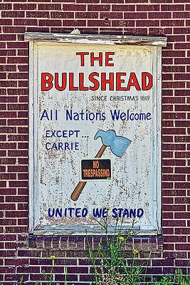 Wall Art featuring the photograph No Trespassing Sign by Tatiana Travelways