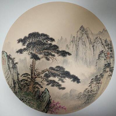 Wall Art featuring the painting NO.8 Strength To Loosen Bones by Gang Zhao