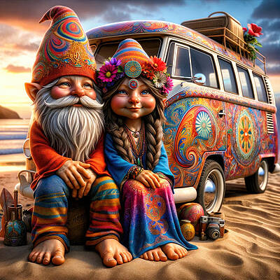 Digital Art - Nomadic Whimsy by Bill and Linda Tiepelman