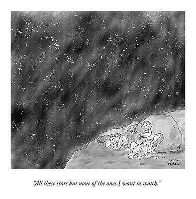 Stargazers on a Cliff Wall Art