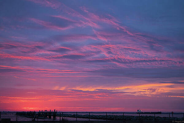 Sky Wall Art featuring the photograph Norfolk Sunset by Rene Vasquez