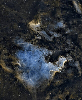 Nebula Photograph - North America And Pelican Nebula In Cygnus by Brian Weber
