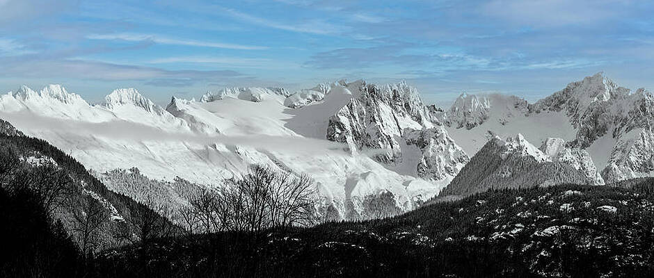 Wall Art featuring the photograph North Cascades Winter by Mary Jo Allen