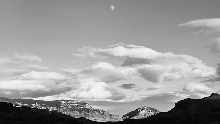 Landscape Photograph - North Fork Moon by Alden White Ballard