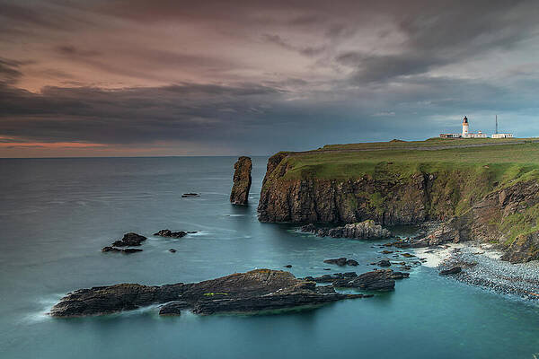 Sunset Photograph - Noss Head Sunset, Scotland by Adrian Hendroff
