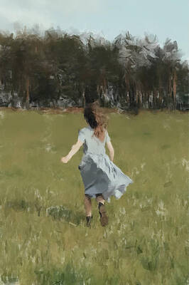 Wall Art featuring the painting Not A Care In The World by Gary Arnold