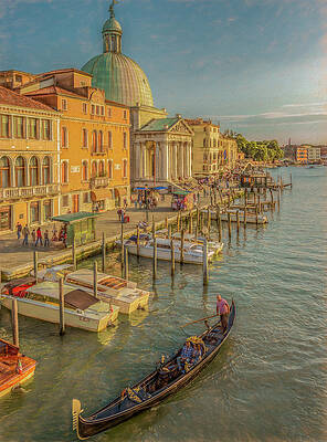 Sunset Photograph - Nothing Like Venice, Vertical by Marcy Wielfaert