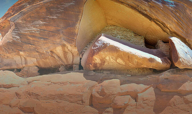 Landscape Photograph - November 2024 Dune 2 Inspired Anasazi Dwelling by Alain Zarinelli