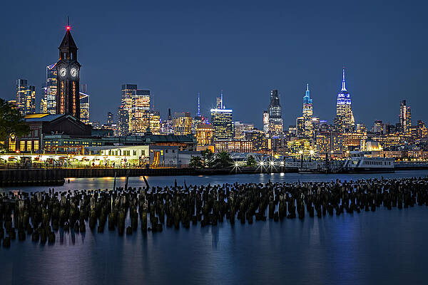 Wall Art featuring the photograph NYC NJ Skyline USA by Susan Candelario