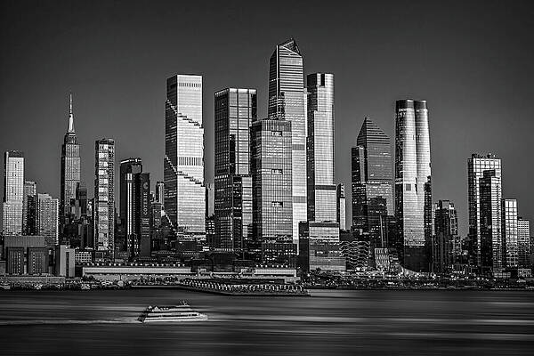 Wall Art featuring the photograph NYC Skyline 24 BW by Susan Candelario