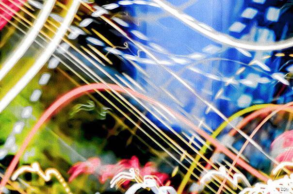 Wall Art featuring the photograph O- Create Your Own Meaning From These Waves. Sound Or Light? Title Or Art? Words Or Actions? by Alex John Bergerman