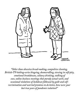 Baking Drawing - Obsessive Bread Making by Shannon Wheeler