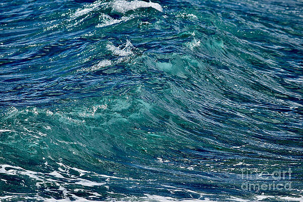 Reflection Photograph - Ocean Blue Ripple by Debra Banks