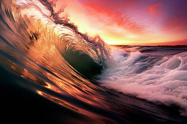 Sunset Wave Splendor Wall Art