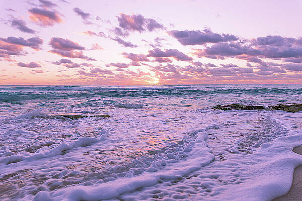 Sunset Wall Art featuring the photograph Oceans Horizon by Nova Rae