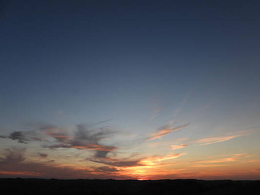 Sky Photograph - October Sunset by Amanda R Wright