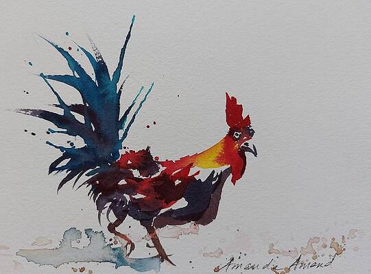 Animal Painting - Oh Yes by Amanda Amend