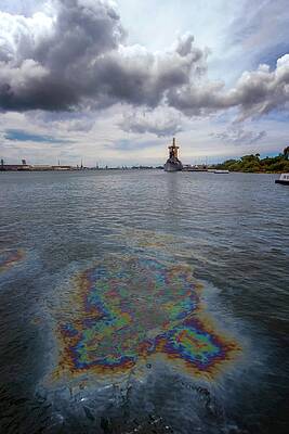 Wall Art featuring the photograph Oil Rainbow by American Landscapes